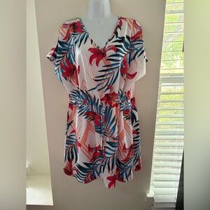 Vibrant Floral Women's Swim Cover-Up